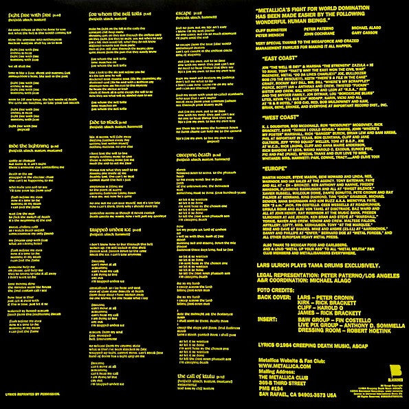 Metallica - Ride The Lightning - Vinyl Record image 5