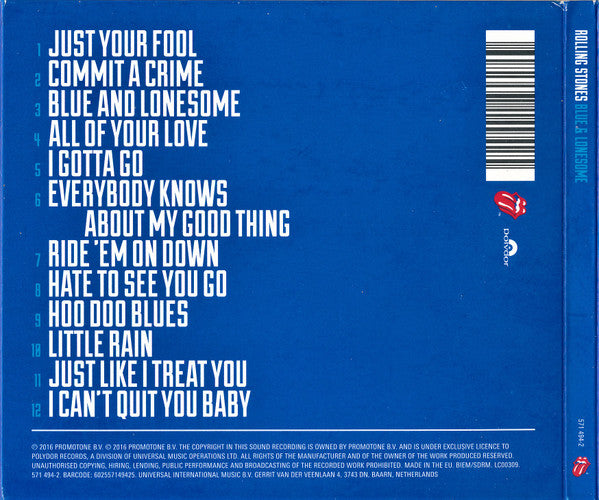 Rolling Stones - Blue & Lonesome - Used CD image 2