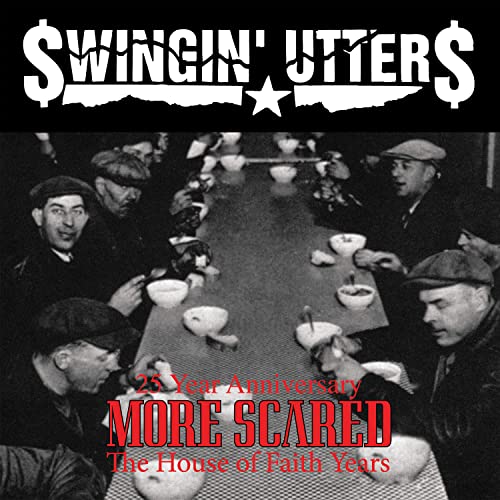 SWINGIN' UTTERS - MORE SCARED - BLACK/WHITE - Vinyl Record Vinyl / 12" image 1