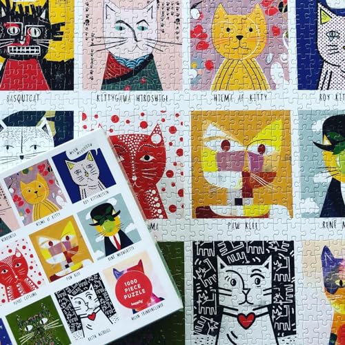 Art Cats by Nia Gould - 1,000 Piece Happily Puzzle - Non-book item image 5