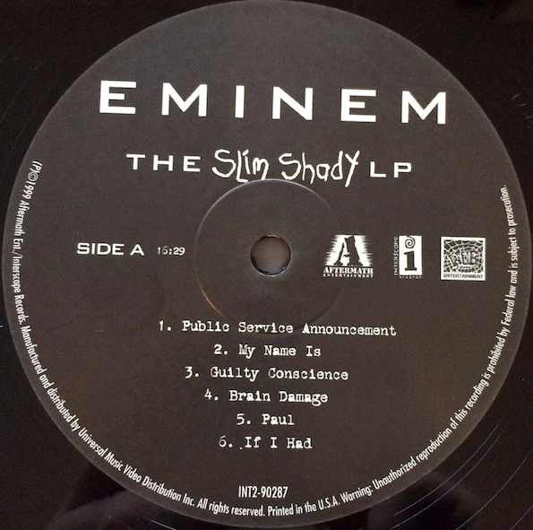 Eminem - Slim Shady LP - Vinyl Record image 3