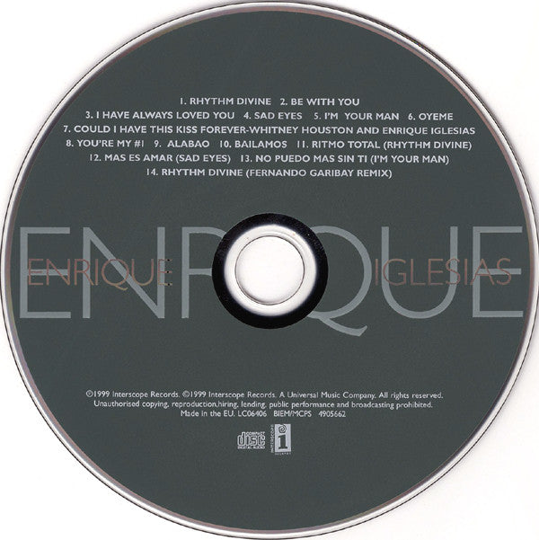 Enrique Iglesias - Enrique - Used CD image 8