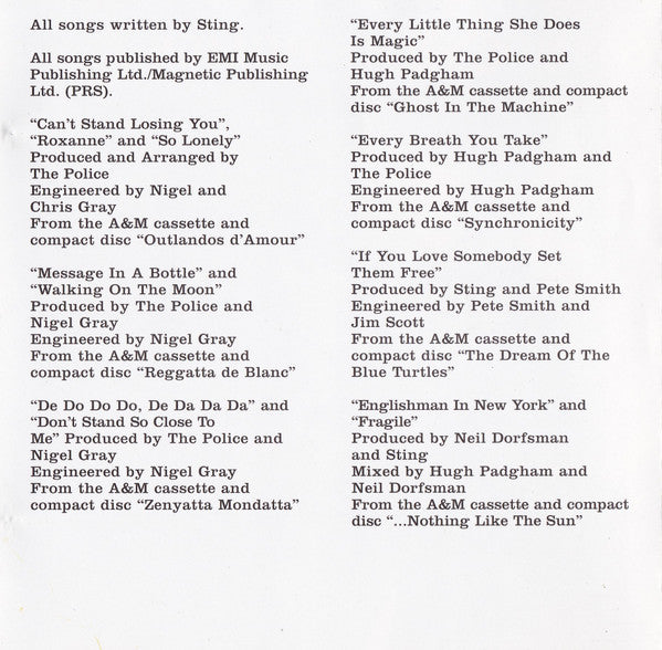Sting - Very Best Of  & - Used CD image 10