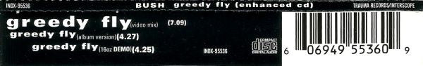 Bush - Greedy Fly - Used CD image 2