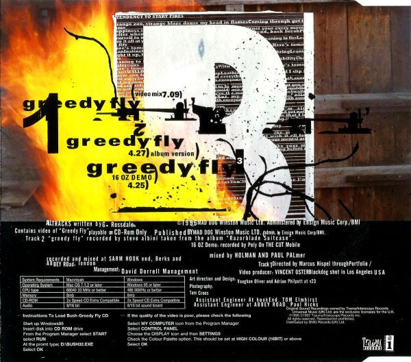 Bush - Greedy Fly - Used CD image 8