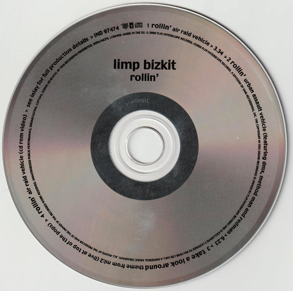 Limp Bizkit - Rollin' - Used CD image 4
