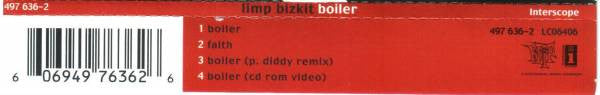 Limp Bizkit - Boiler - Used CD image 4