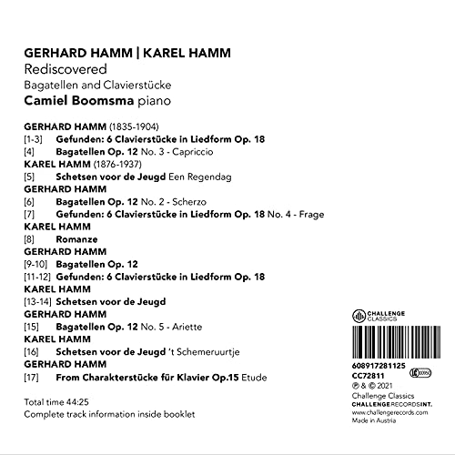 Gerhard Hamm Rediscovered: Bagatellen And Klavierstucke - CD image 2
