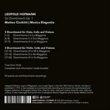 Leopold Hoffmann: Six Divertimenti Op.1 - CD image 1