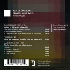 Jeux de Couleurs: Debussy, Celis, Ravel - CD image 1