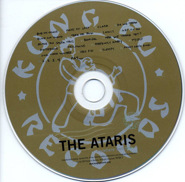 ATARIS - ANYWHERE BUT HERE - CD image 4