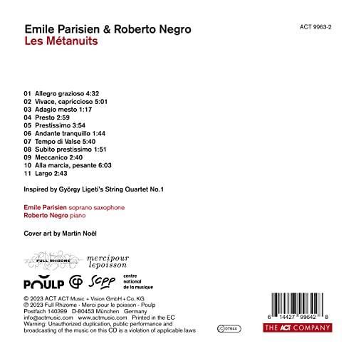 EMILE PARISIEN & ROB - LES METANUITS - CD ALBUM image 2