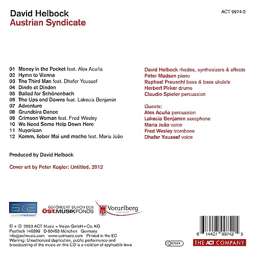 David Helbock - Austrian Syndicate CD   RELEASE DATE 15/09/23 (THIS CA image 2