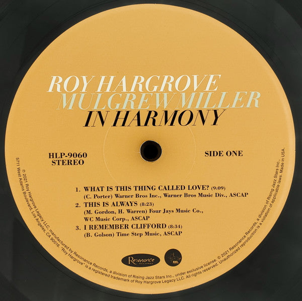 HARGROVE - IN HARMONY (2LP) (RSD) - Vinyl Record image 5