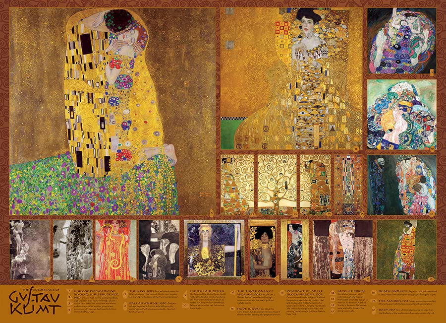 Golden Age of Klimt 1000 Piece Puzzle - Non-book item image 1