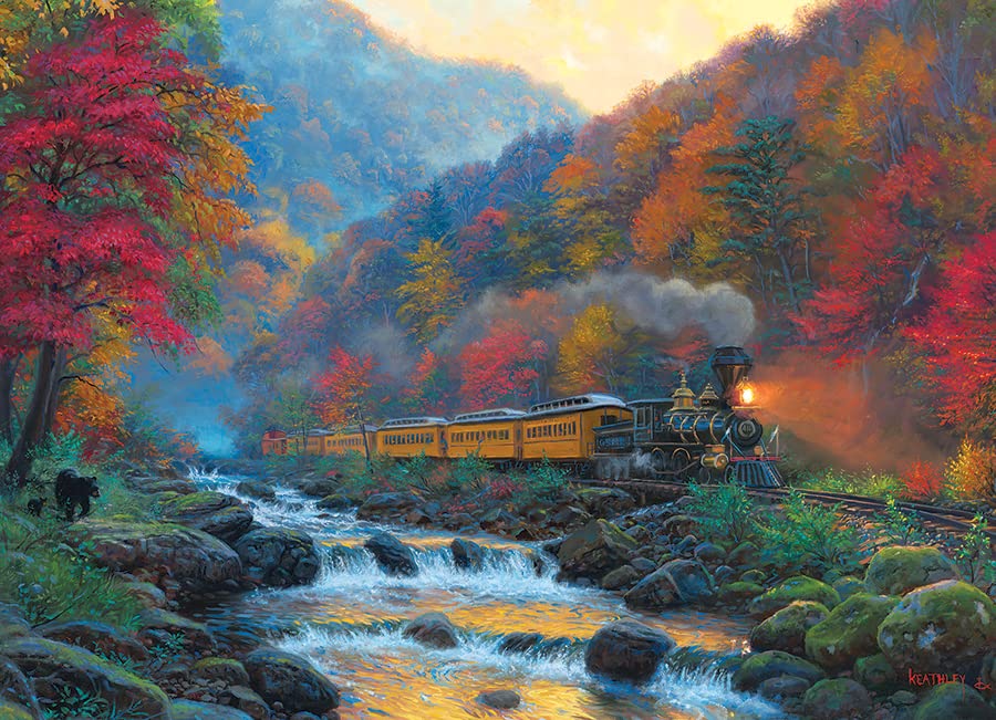 Smoky Train 1000 Piece Puzzle - Non-book item image 1