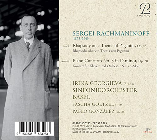 Rachmaninoff: Piano Conc. No. 3 & Rhapsody On A Theme - CD image 2