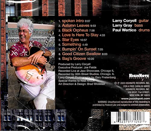 Larry Coryell - Power Trio - Live In Chicago - CD image 3