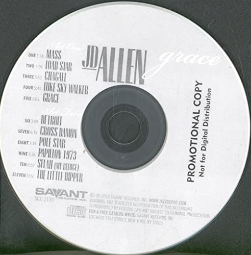 J.D. Allen - Grace - CD image 3