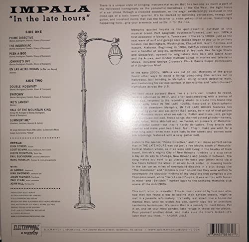 Impala - In the Late Hours - CD image 2