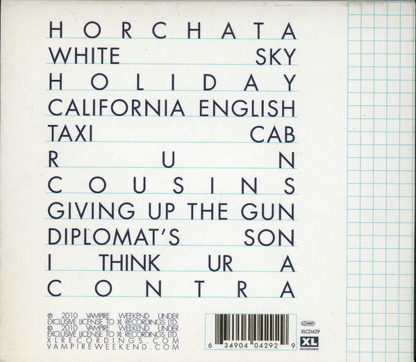 Vampire Weekend - Contra - Used CD image 2