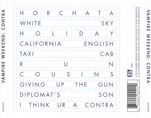 Vampire Weekend - Contra - Used CD image 5
