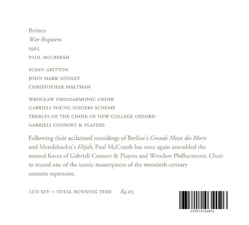 SUSAN GRITTONJOHN MA - BRITTEN: WAR REQUIEM, 1962 - CD ALBUM image 2
