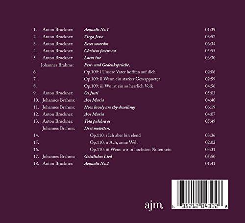 TENEBRAENIGEL SHORT - BRAHMS, BRUCKNER: MOTETS - CD ALBUM image 2