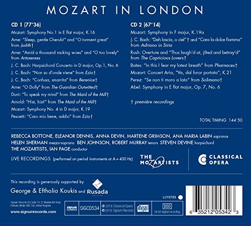 Mozartists - Mozart in London - CD image 2