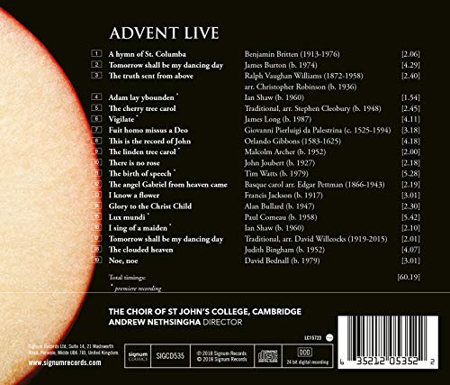 Stephen Cleobury - Choir of St Johns College Cambridge: Advent Live - image 2