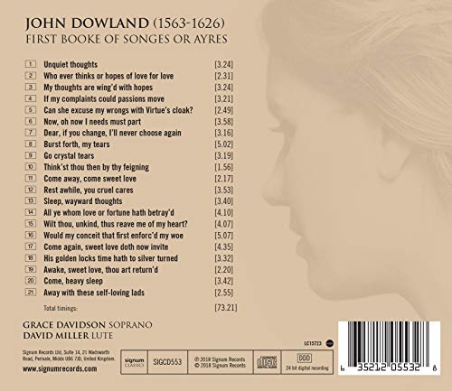 John Dowland - : First Booke of Songes Or Ayres - CD image 2