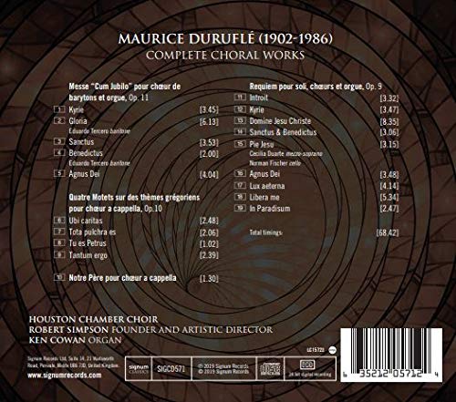 Norman Fischer - Duruflé: Complete Choral Works - CD image 2