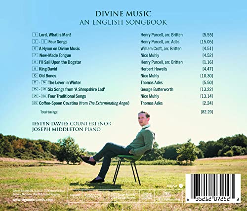IESTYN DAVIES - DIVINE MUSIC: AN ENGLISH SONGBOOK - CD ALBUM image 2