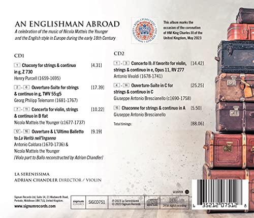 LA SERENISSIMA - AN ENGLISHMAN ABROAD: NICOLA MATTEIS THE YOUNG - CD A image 2