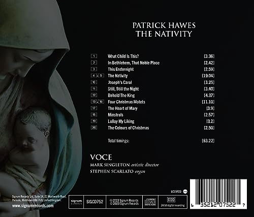 VOCE - PATRICK HAWES: THE NATIVITY - CD ALBUM image 2