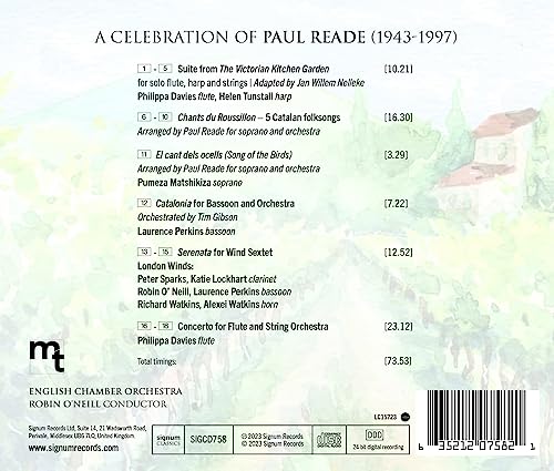 ENGLISH CHAMBER ORCH - A CELEBRATION OF PAUL READE - CD ALBUM image 2