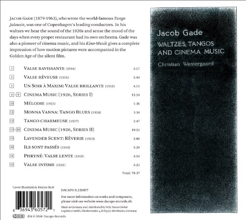 Jacob Gade - : Waltzes Tangos and Cinema Music - CD image 2