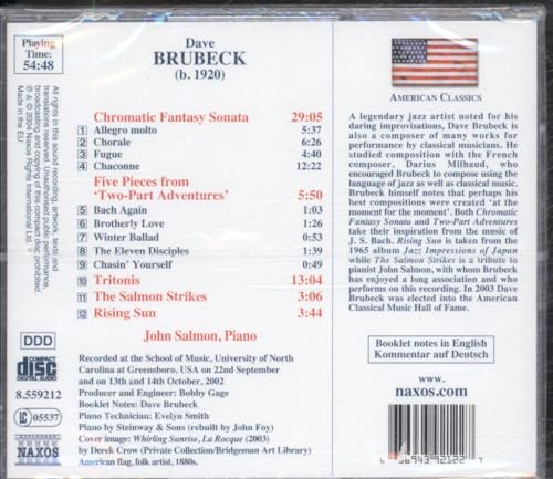 JOHN SALMON - BRUBECK: PF WORKS - CD image 2