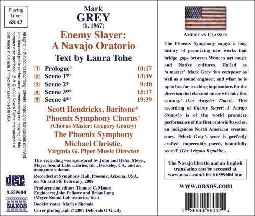 Scott Hendricks - Mark Grey: Enemy Slayer: A Navajo Oratorio - CD image 2