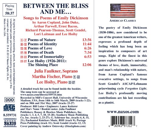 FAULKNER:FISCHER:HOI - SONGS AND POEMS DICKINSON - CD image 2