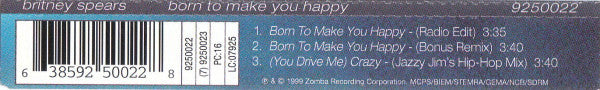 Britney Spears - Born To Make You Happy - Used CD image 2
