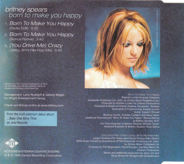 Britney Spears - Born To Make You Happy - Used CD image 3