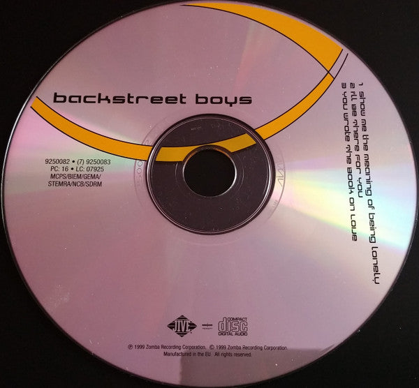 Backstreet Boys - Show Me The Meaning Of Being Lonely - Used CD image 3