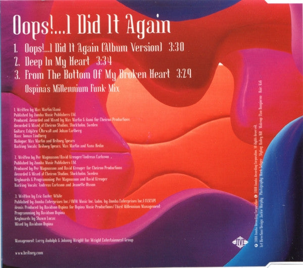 Britney Spears - Oops!...I Did It Again - Used CD image 2