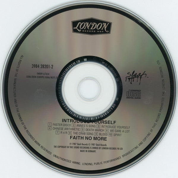 Faith No More - Introduce Yourself - CD image 1