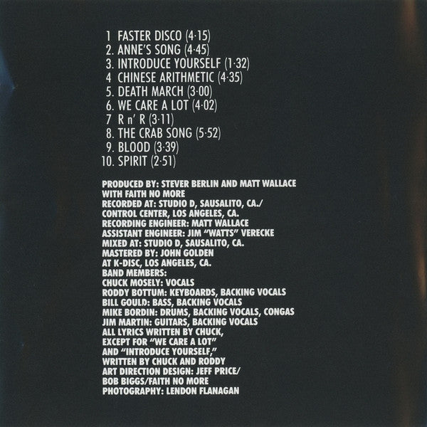 Faith No More - Introduce Yourself - CD image 2