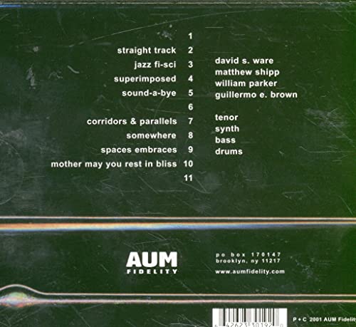 David S. Ware Quarte - Corridors & Parallels - CD image 2