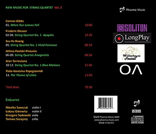 EXQUARTET - NEW MUSIC FOR STRING QT 2 - cd image 2