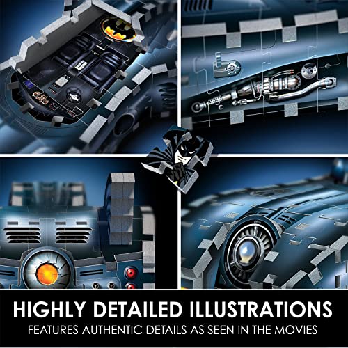 Wrebbit 3D Puzzle  D - Wrebbit 3D Puzzle - DC Batmobile /Puzzle - Toys image 5