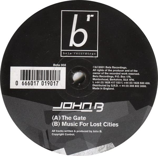 John B - Gate / Music For Lost Cities - Used Vinyl Record 12" image 1